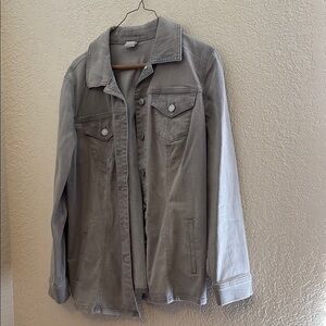 Chico's Gray Jean Jacket